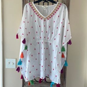 Krazy Kat Tassle Swim Coverup sz XL